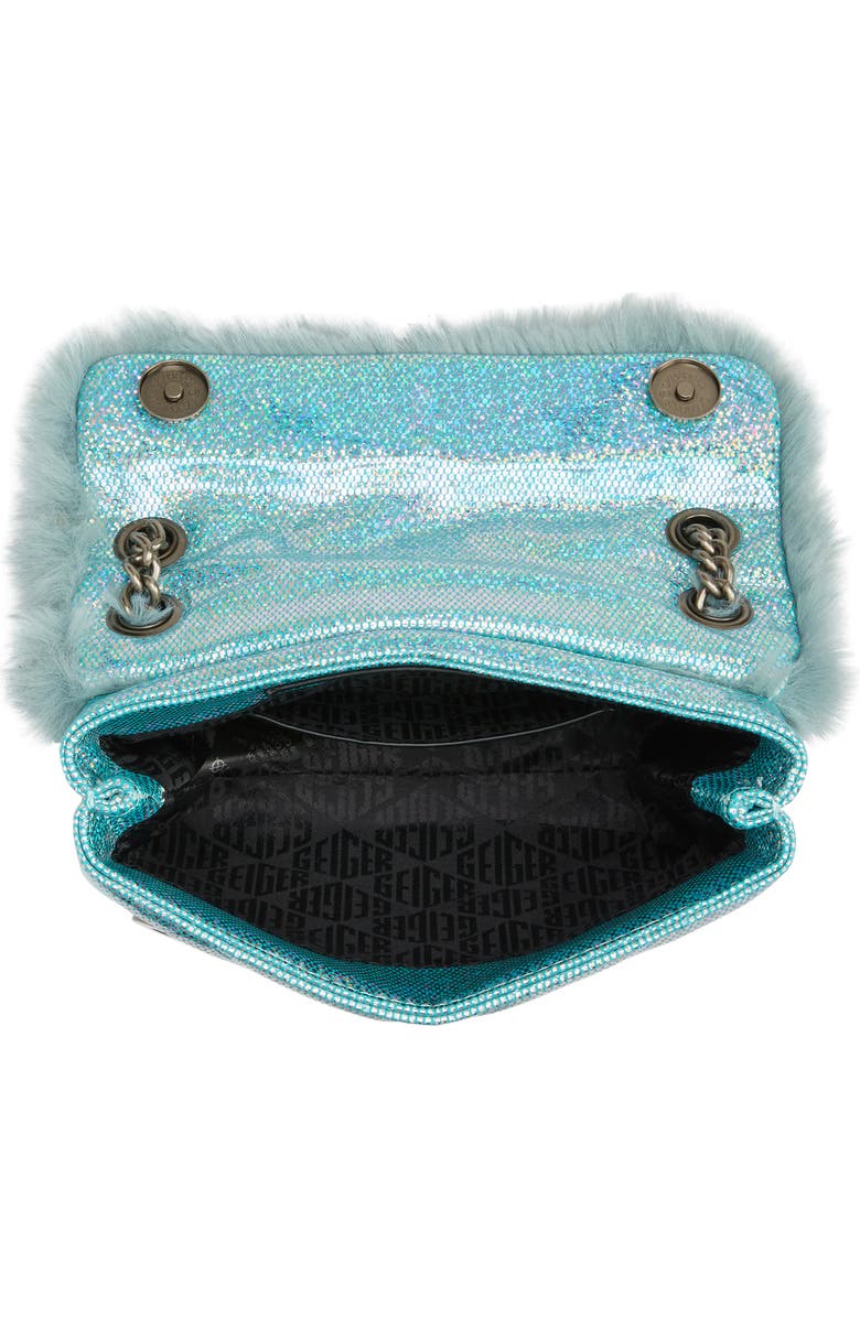 Kurt Geiger London Mini Kensington Faux Fur Crossbody Bag, Alternate, color,