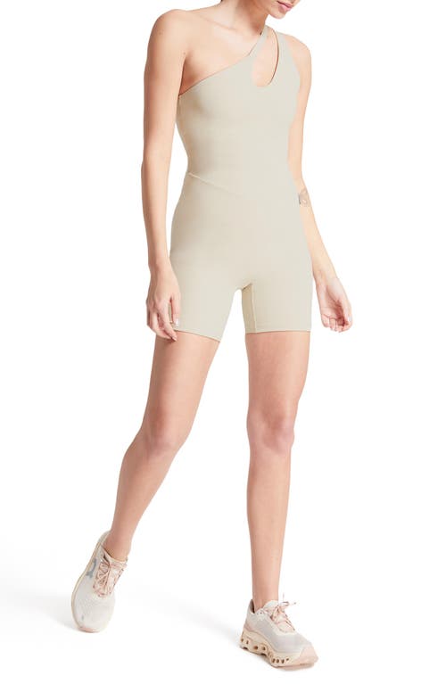 Bandier Asymmetric Tempo Romper In Pumice Stone
