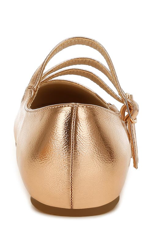 Rag & Co Women's Macarina Triple Strap Mary Jane Sandals In Rose Gold In Rose Gold