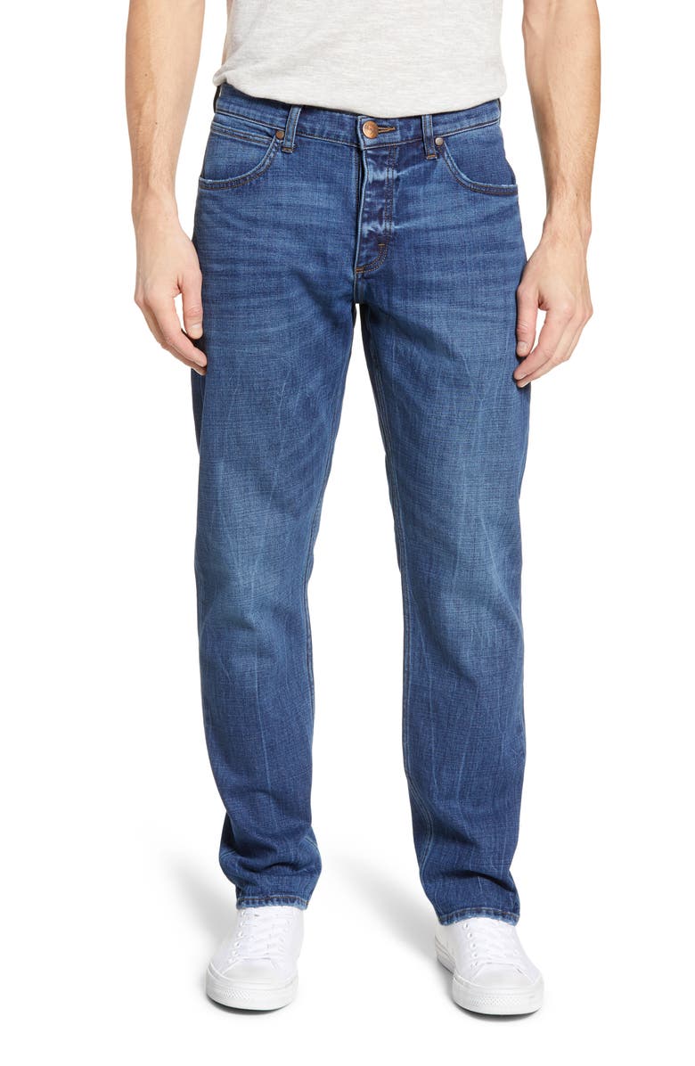 Wrangler Slider Slim Straight Leg Jeans, Main, color, 