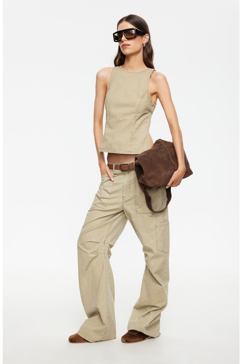 Miami Vice Low Rise Carpenter Pants, Alternate, color, TAN