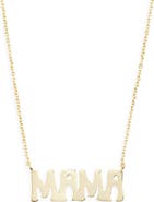 ARGENTO VIVO Block Letter 'Mama' Pendant Necklace