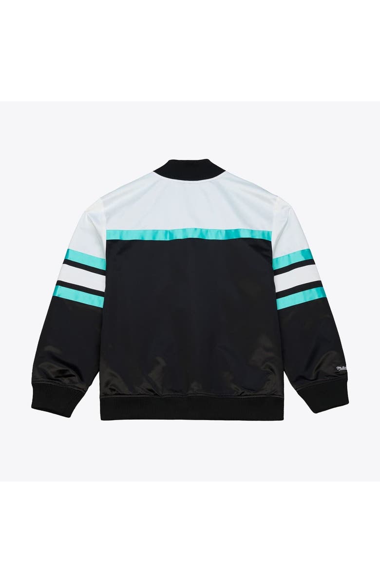 Mitchell & Ness Men's Mitchell & Ness  Black San Antonio Spurs Hardwood Classics Head Coach Lightweight Satin Full-Snap Jacket, Alternate, color, Black