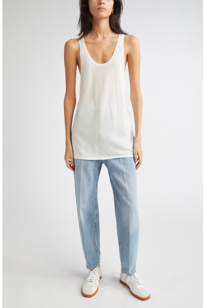 Knit Tank, Alternate, color, WHITE
