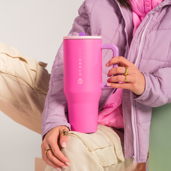 Traveler - Leakproof Water Bottle with Handle & Flip Straw 40oz