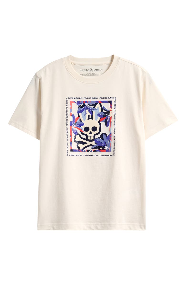 Psycho Bunny Kids' Florian Cotton Graphic T-Shirt, Main, color, Pristine