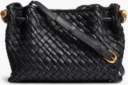 Donna Karan New York Cashmere Woven Leather Crossbody Bag