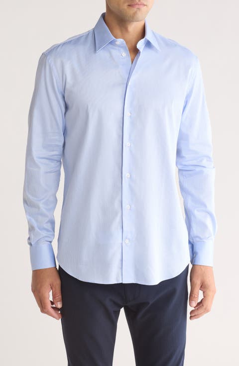 Pinstripe Stretch Dress Shirt