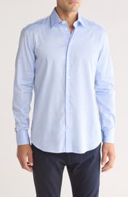 Armani Collezioni Pinstripe Stretch Dress Shirt