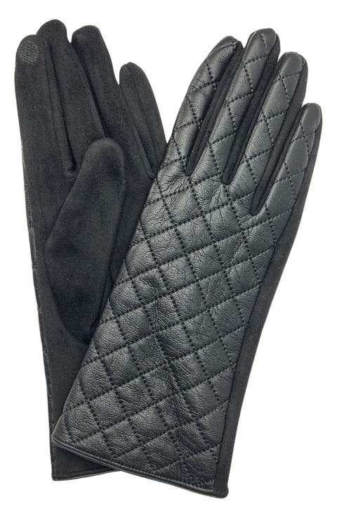 Faux Leather Gloves