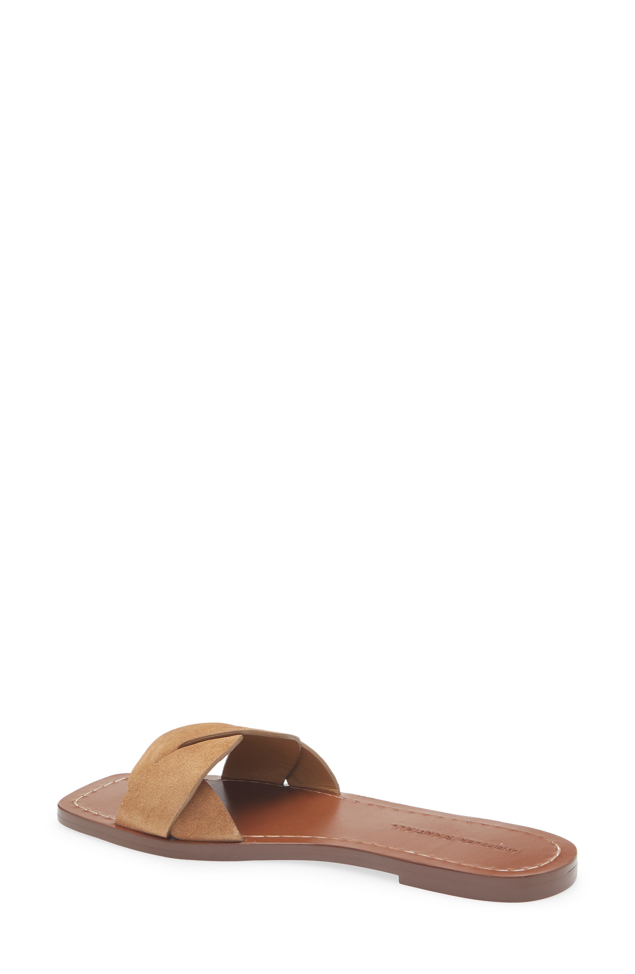 Loeffler Randall Willajo Flat Slide Sandal, Alternate, color, Toffee