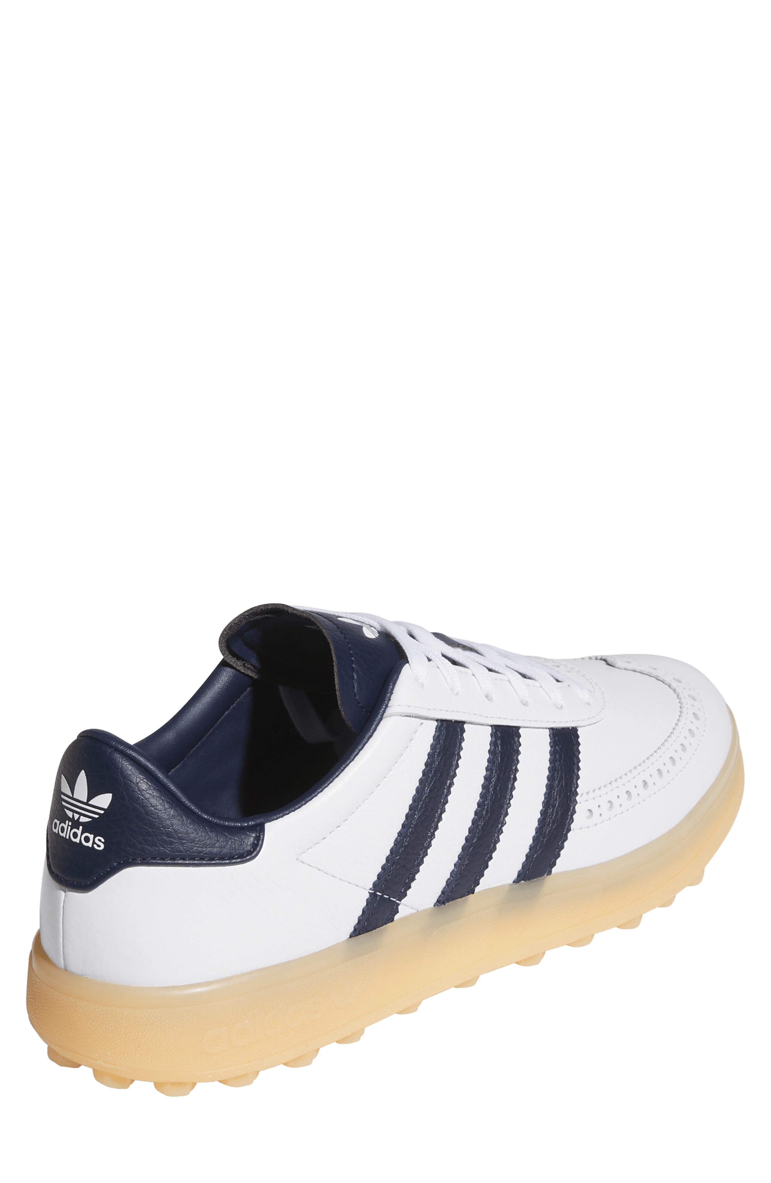 adidas Course Cup Spikeless Golf Sneaker, Alternate, color, White/ Indigo/ Gum