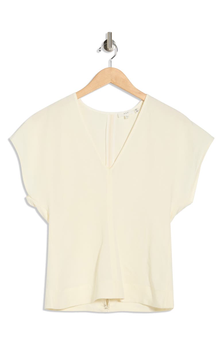 A.L.C. Fay V-Neck Top, Alternate, color, Cream