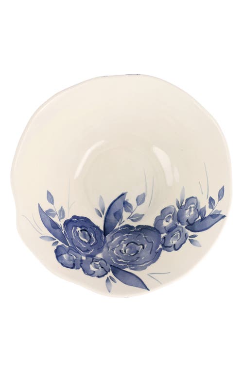 Vietri Camellia Deep Serving Bowl In Blue