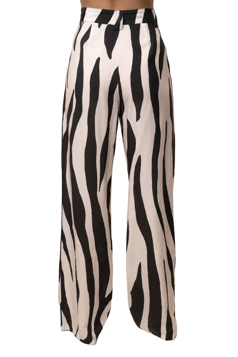 Zebra Essential Flow Trouser, Alternate, color, Ivory
