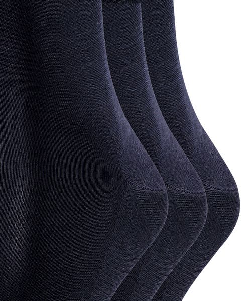 Falke Tiago Cotton Dress Socks In Black