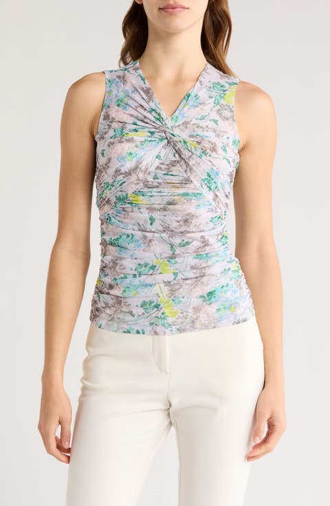 Aniya Front Twist Mesh Top