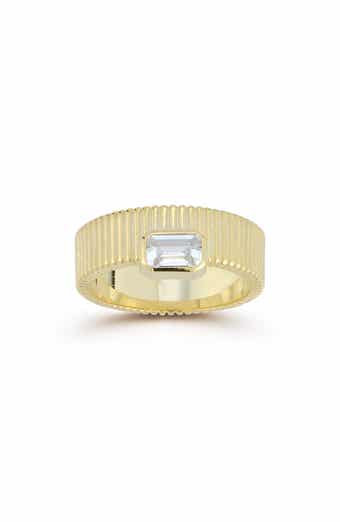 CHLOE AND MADISON Cubic Zirconia Vintage Band Ring
