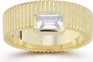 CHLOE AND MADISON Cubic Zirconia Vintage Band Ring