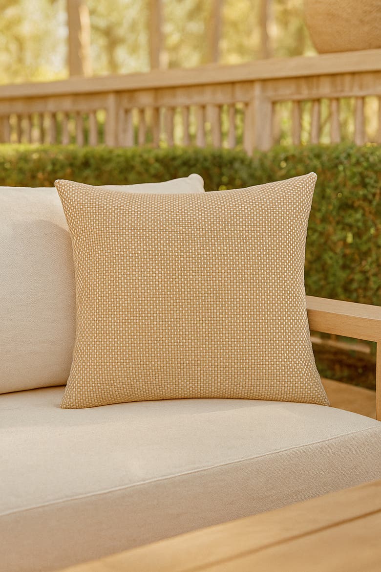 Ocean Loom Pillow, Alternate, color, Golden Breeze