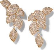 Nadri Starlet Leaf Linear Drop Earrings