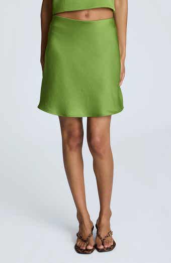 Kenneth Cole Satin Miniskirt