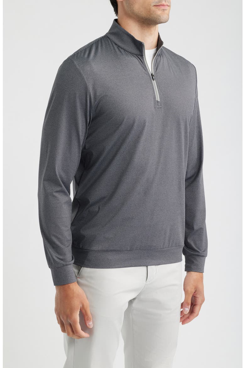Bixler Long Sleeve Quarter Zip Sweatshirt, Main, color, BLACK