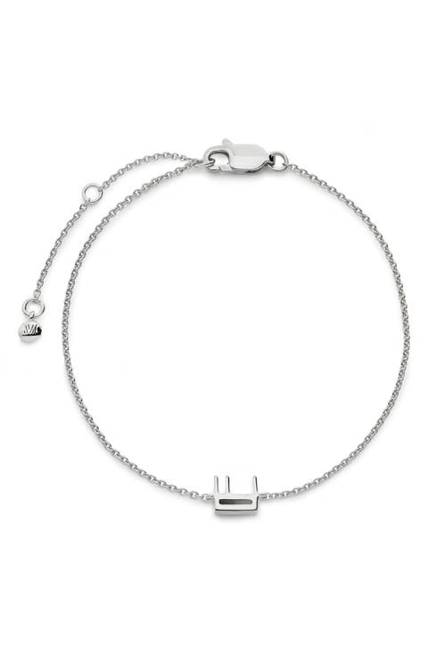 Initial Pendant Bracelet
