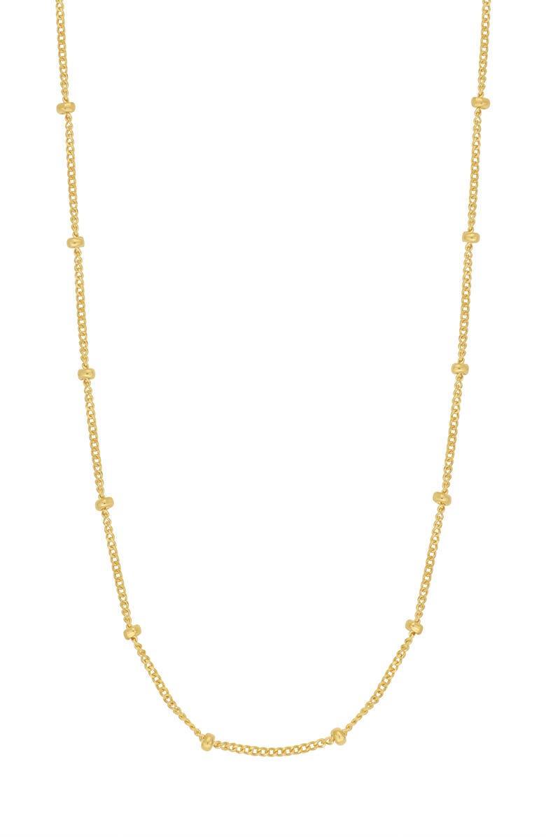 Bony Levy 14K Gold Bead Station Necklace, Main, color, 14K Yellow Gold