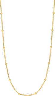 Bony Levy 14K Gold Bead Station Necklace