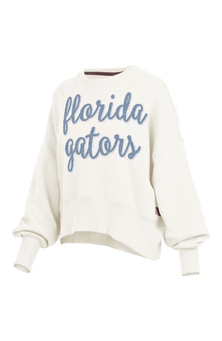 PRESSBOX Women
s Pressbox Cream Florida Gators Chelsea Oversized Pullover Sweatshirt, Alternate, color, Cream