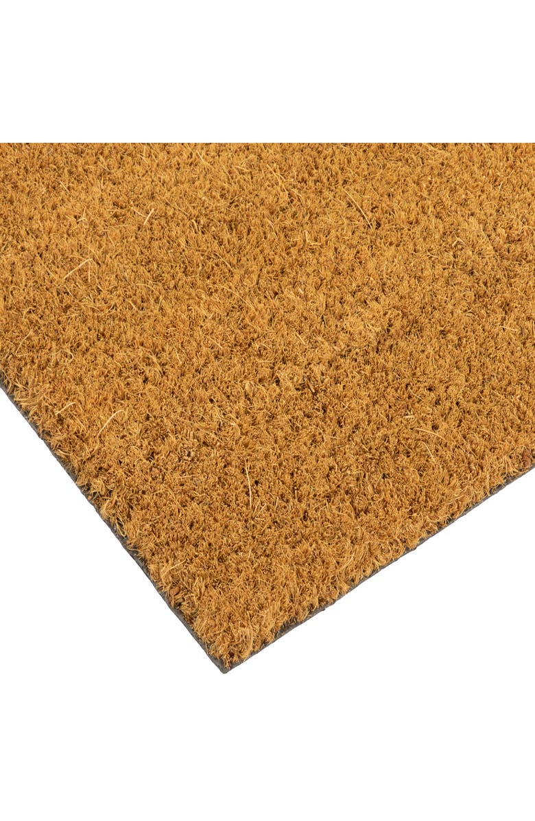 Northlight Natural Coir "Love" Outdoor Doormat 18" x 30", Alternate, color, Brown