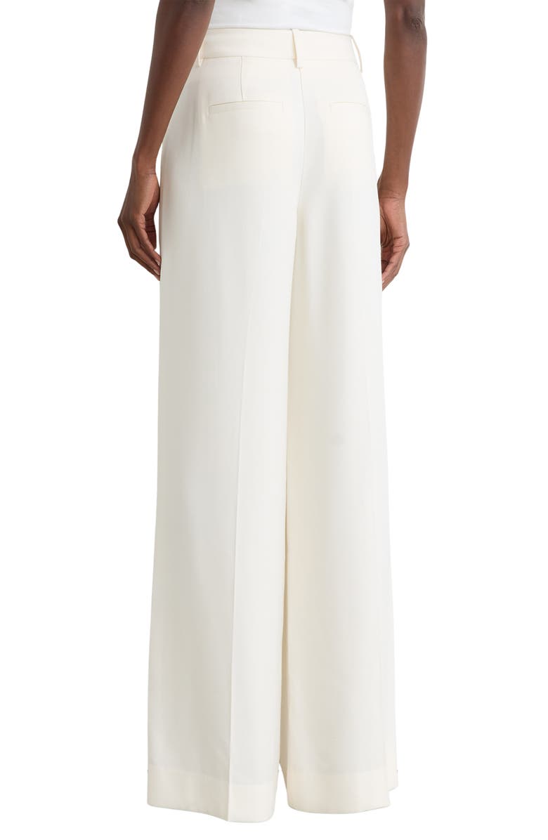 Reiss Malin High Waist Wide Leg Pants, Alternate, color, Cream