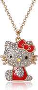 Hello Kitty Crystal Pendant Necklace