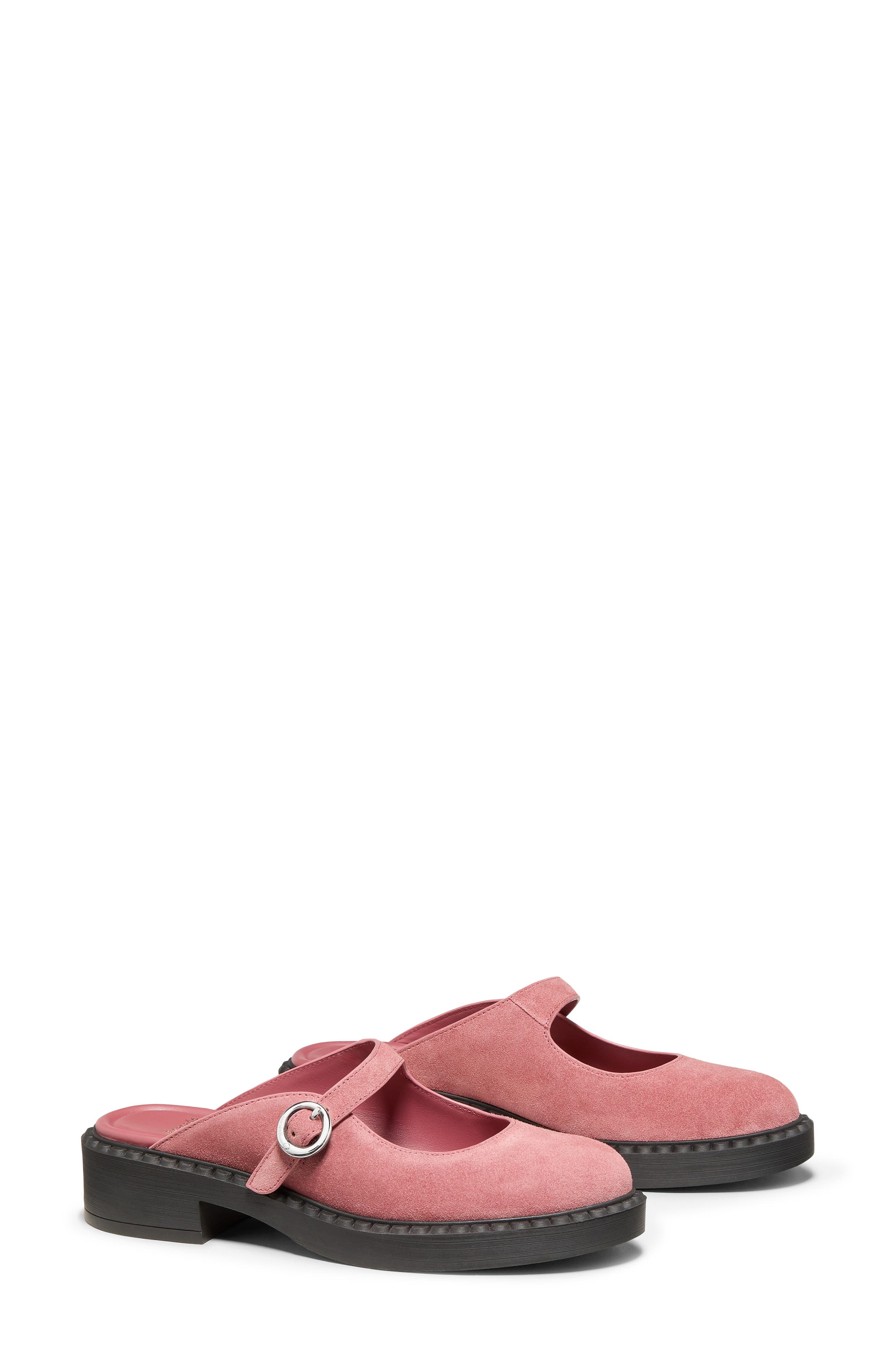 Halo Mary Jane Mule, Alternate, color, POMEGRANATE.