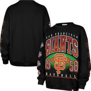 '47 Women's '47 Black San Francisco Giants Trendy Team Go Big Oversized Sweatshirt
