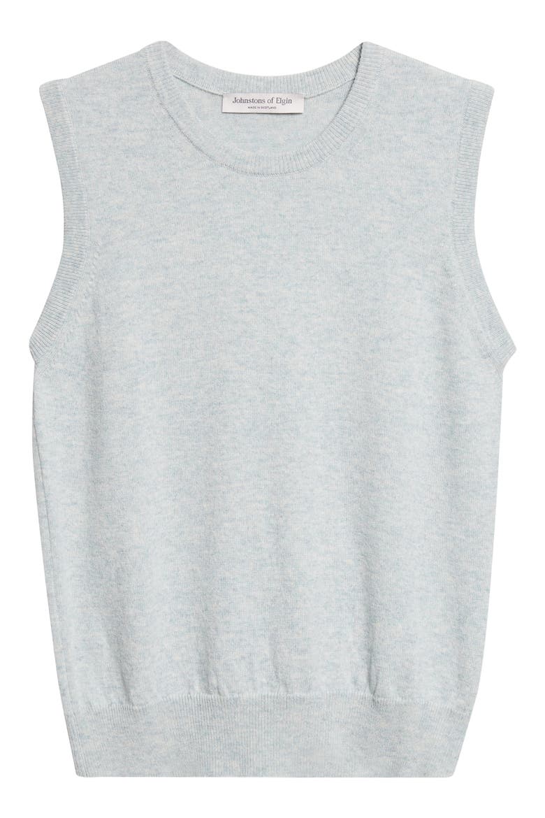 Iris Cashmere Sweater Vest, Alternate, color, LUNAN MINT