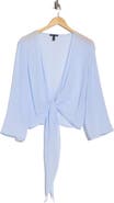 Eileen Fisher Tie Front Silk Jacket