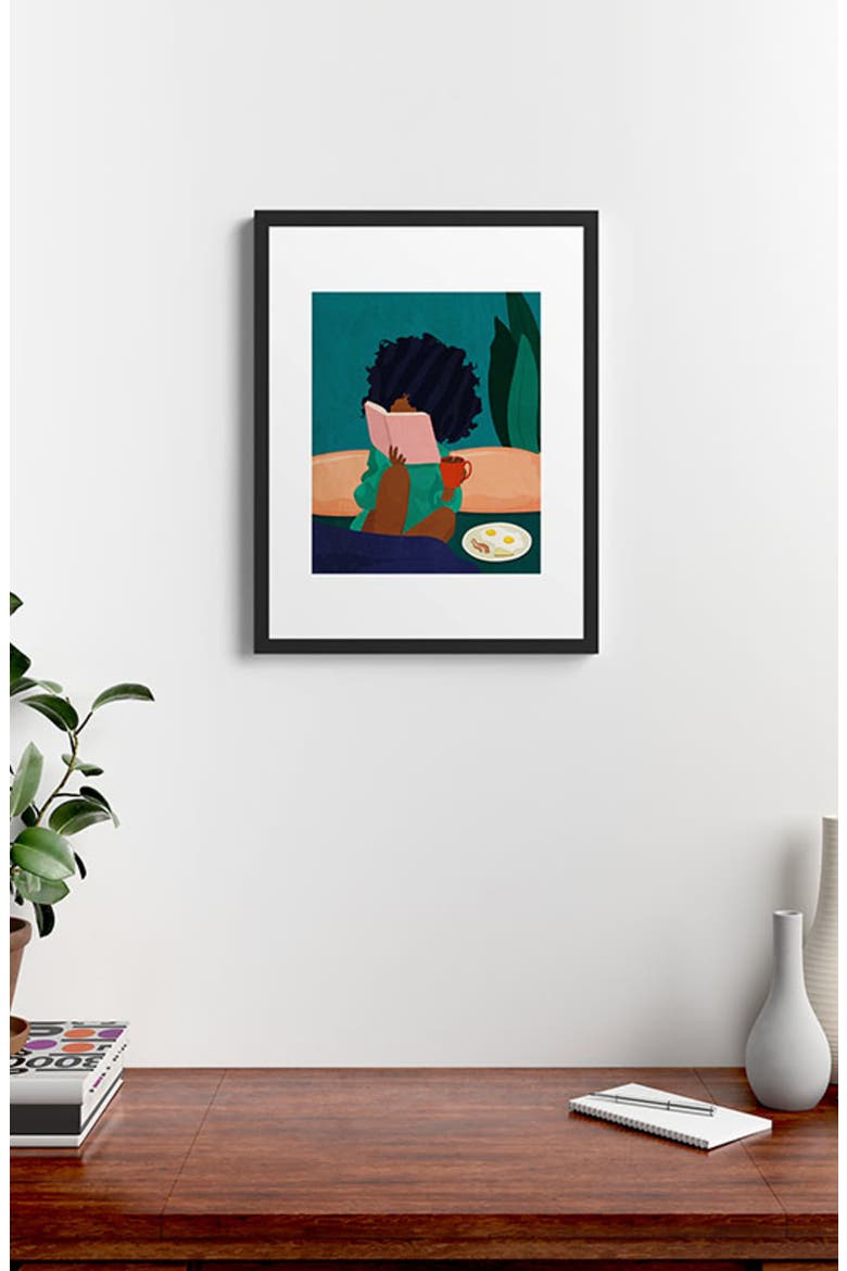 Stay Home #5 Framed Wall Art, Alternate, color, BLUE