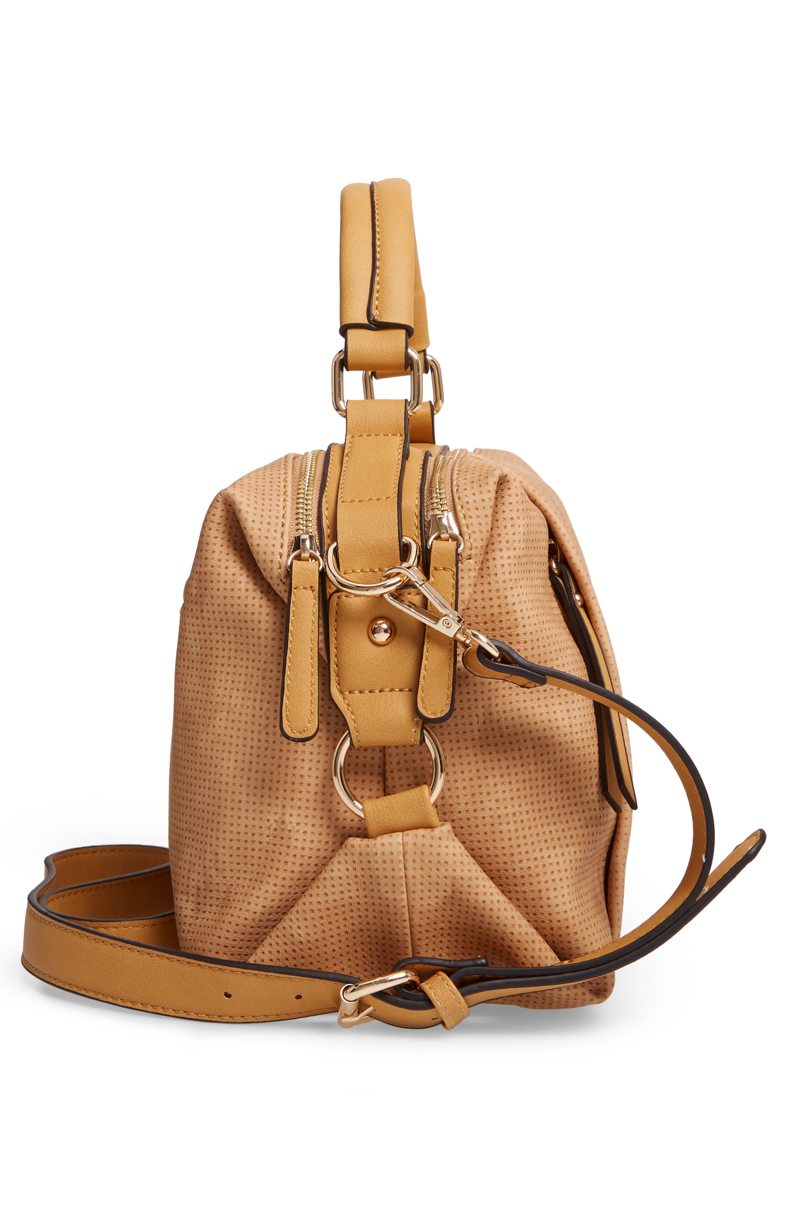 Sondra Roberts Sonda Roberts Faux Leather Top Handle Bag, Alternate, color, 