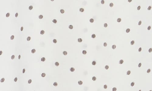 Shop Renee C Polka Dot V-neck Top In Ivory