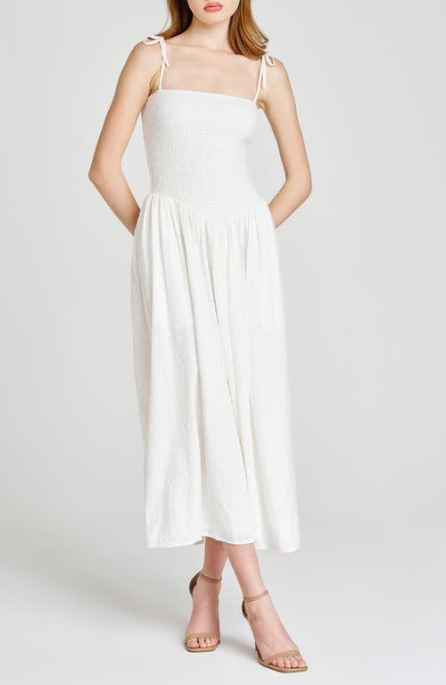 Wayf Melody Convertible Strapless Eyelet Dress