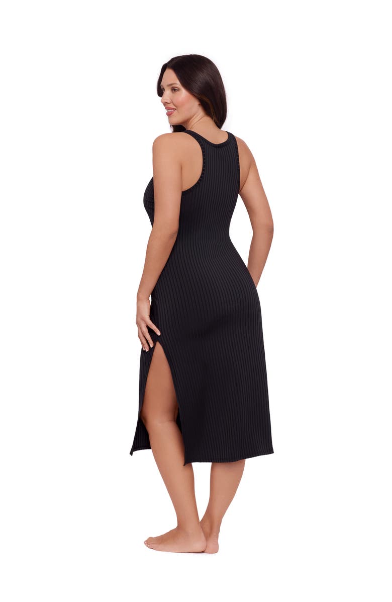 S3 Rib Coverup Dress, Alternate, color, Onyx Black