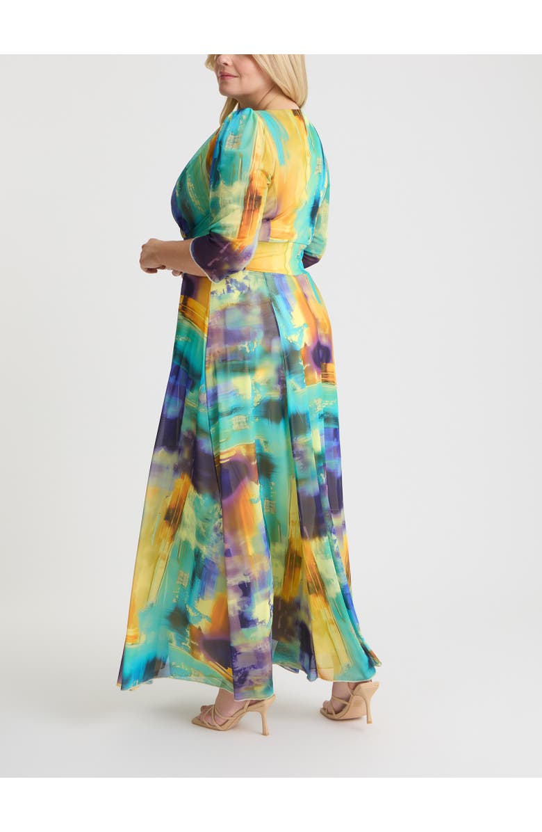Scarlett & Jo Verity Abstract Print Maxi Gown, Alternate, color, Abstract Multi