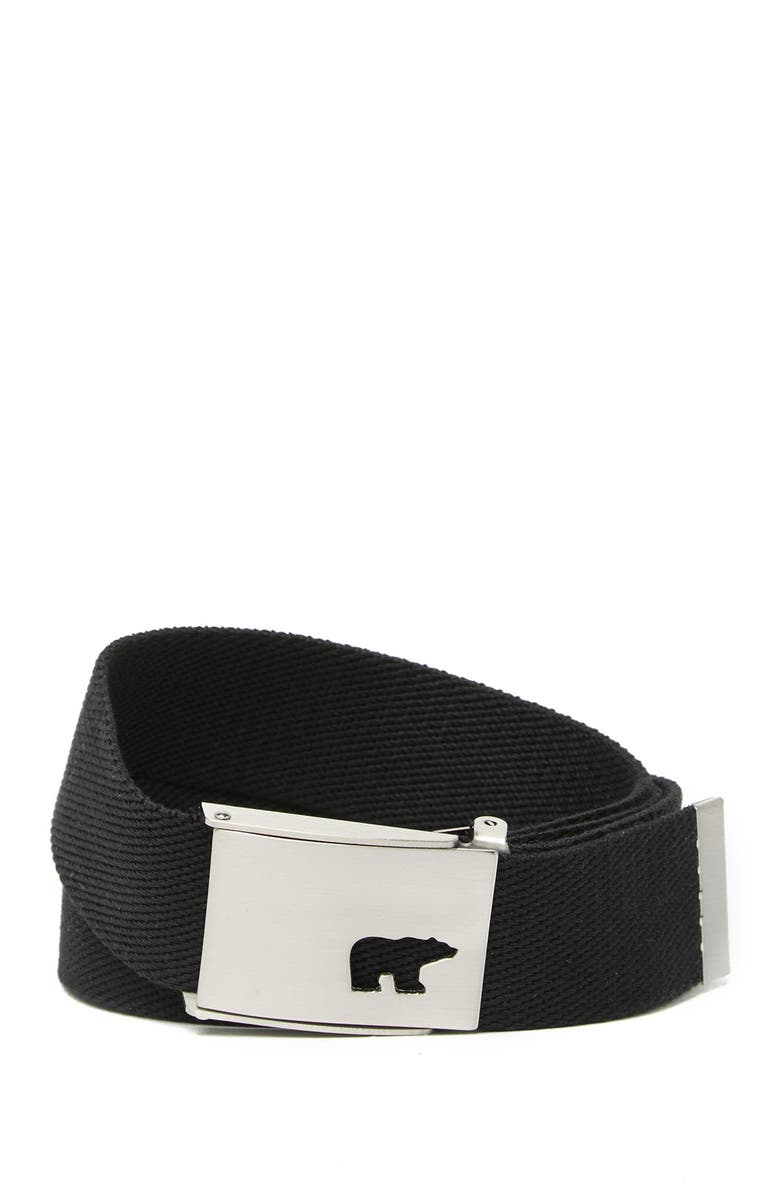 JACK NICKLAUS Cutout Bear Woven Belt, Main, color, 
