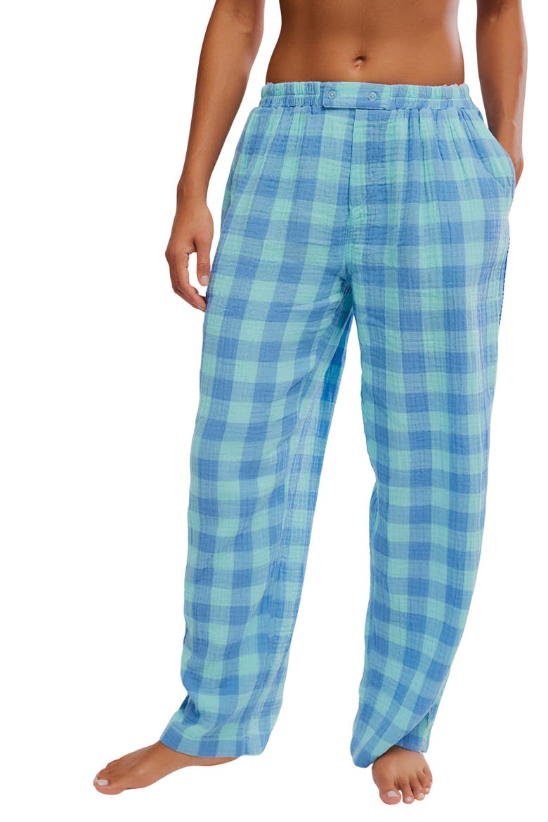 Be Mine Pajama Pants, Main, color, BLISSFUL BLUE COMBO