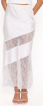 Petal & Pup Winona Lace & Satin Maxi Skirt