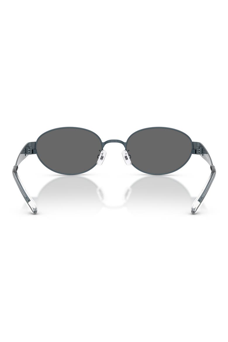 54mm Oval Sunglasses, Alternate, color, NAVY / DARK GREY FLASH
