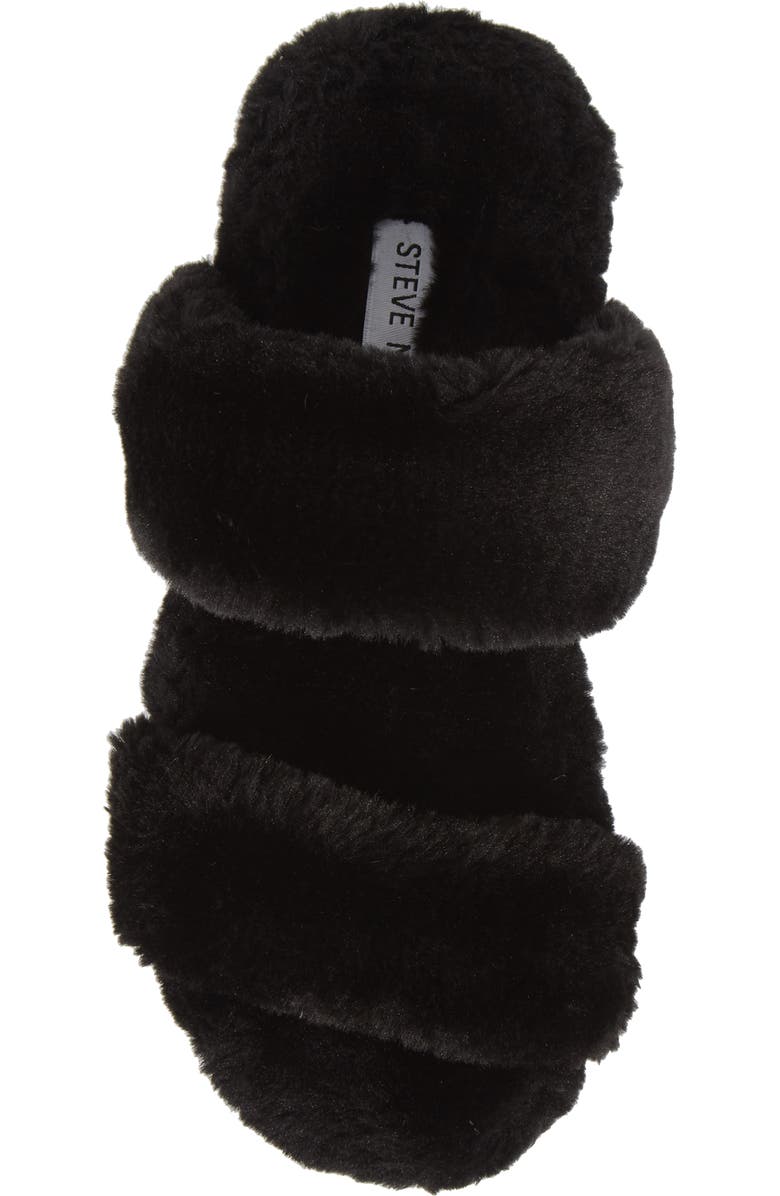 Steve Madden Katana Faux Fur Platform Slipper, Alternate, color,