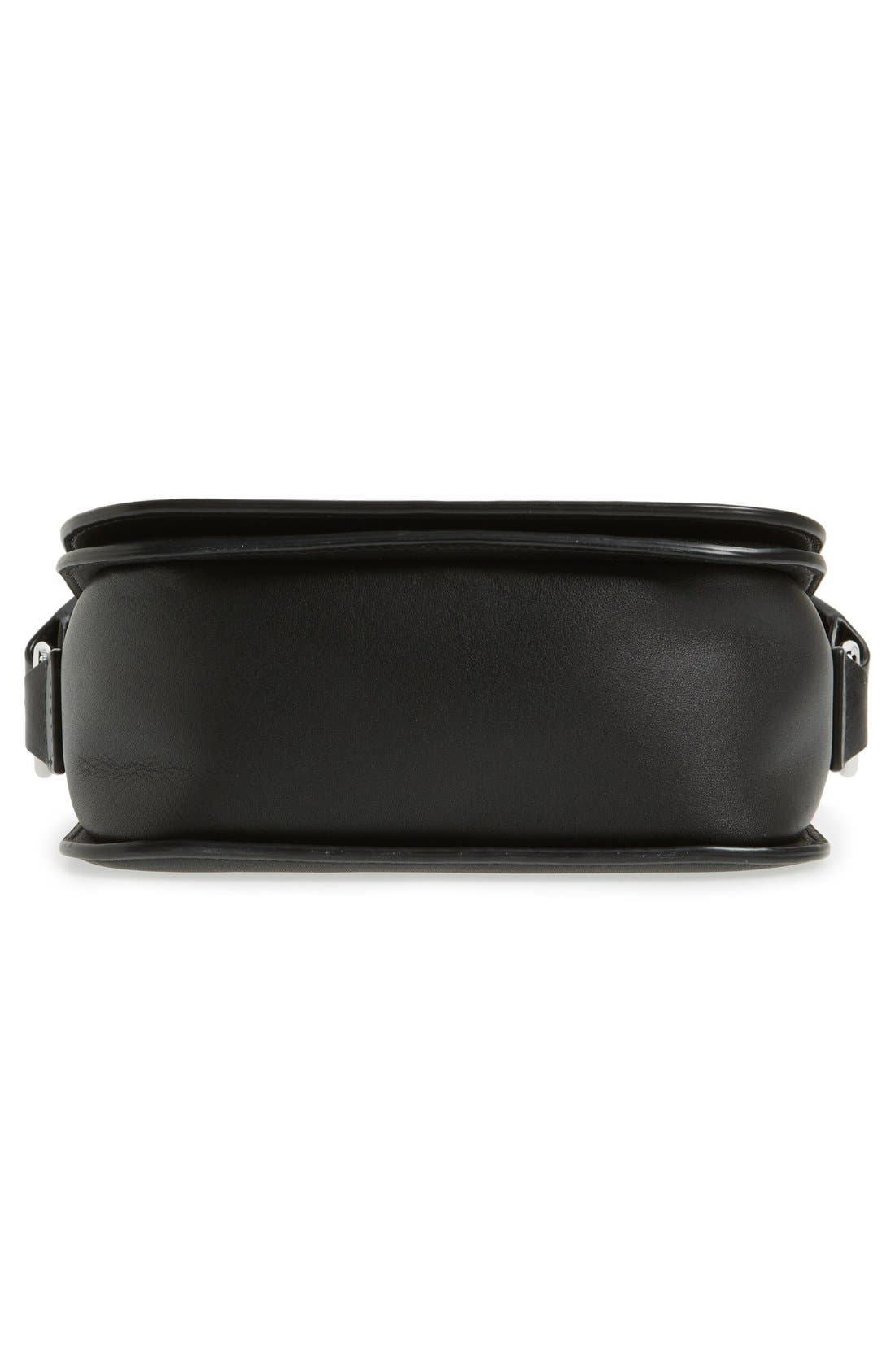 AllSaints 'Ikuya' Leather Clutch, Alternate, color, Black